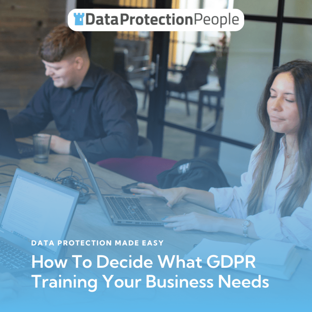 a man and woman learning about GDPR