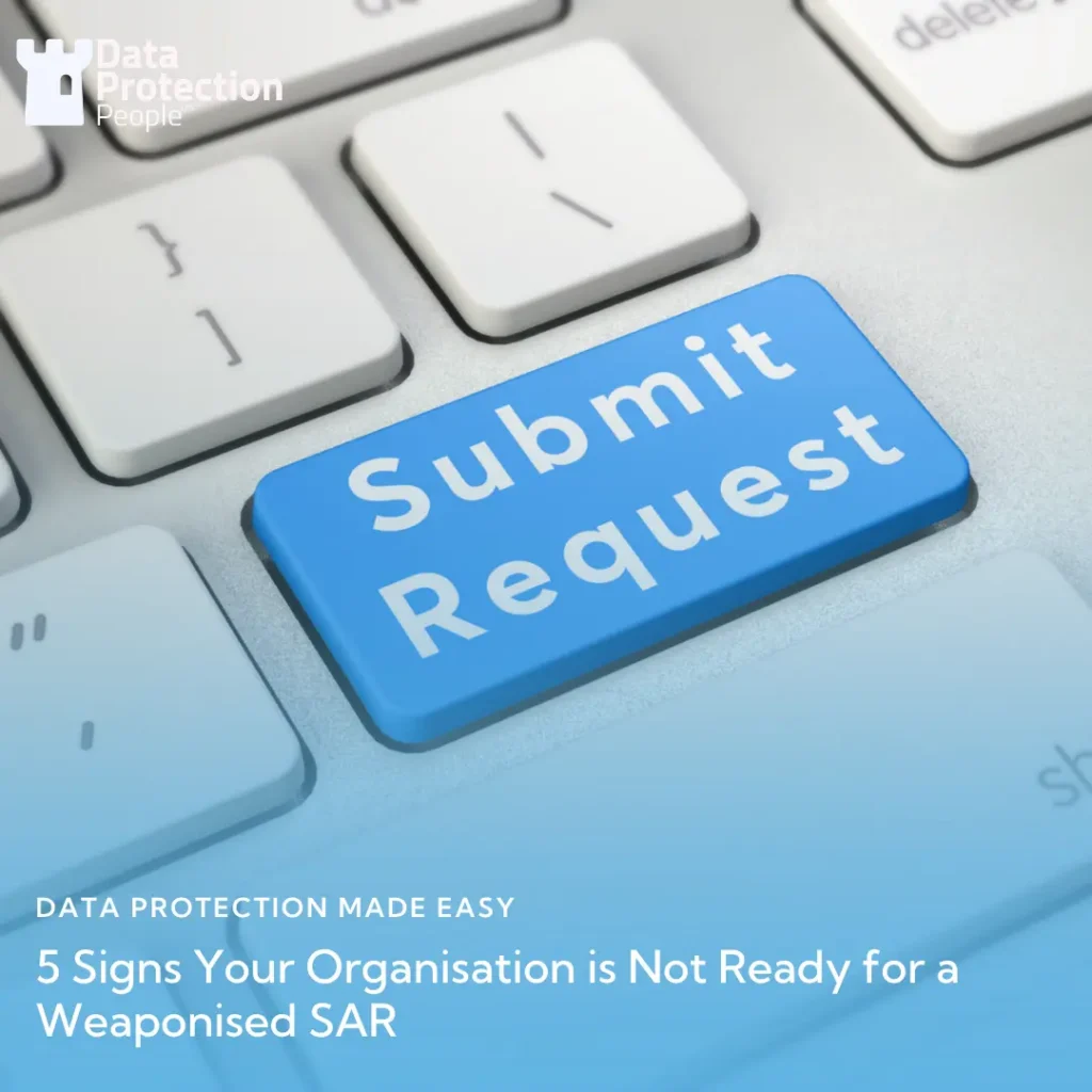 keyboard with submit request button in blue