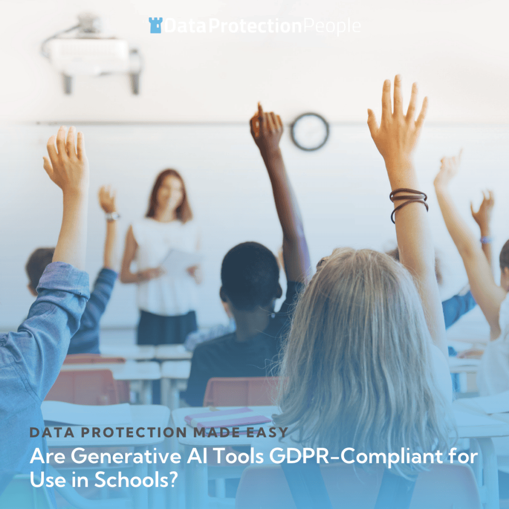 Are generative AI tools GDPR compliant for use in schools graphic